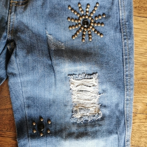 Moto UK Design Bohemian Distressed Studded Bootcut 25 - Picture 6 of 12